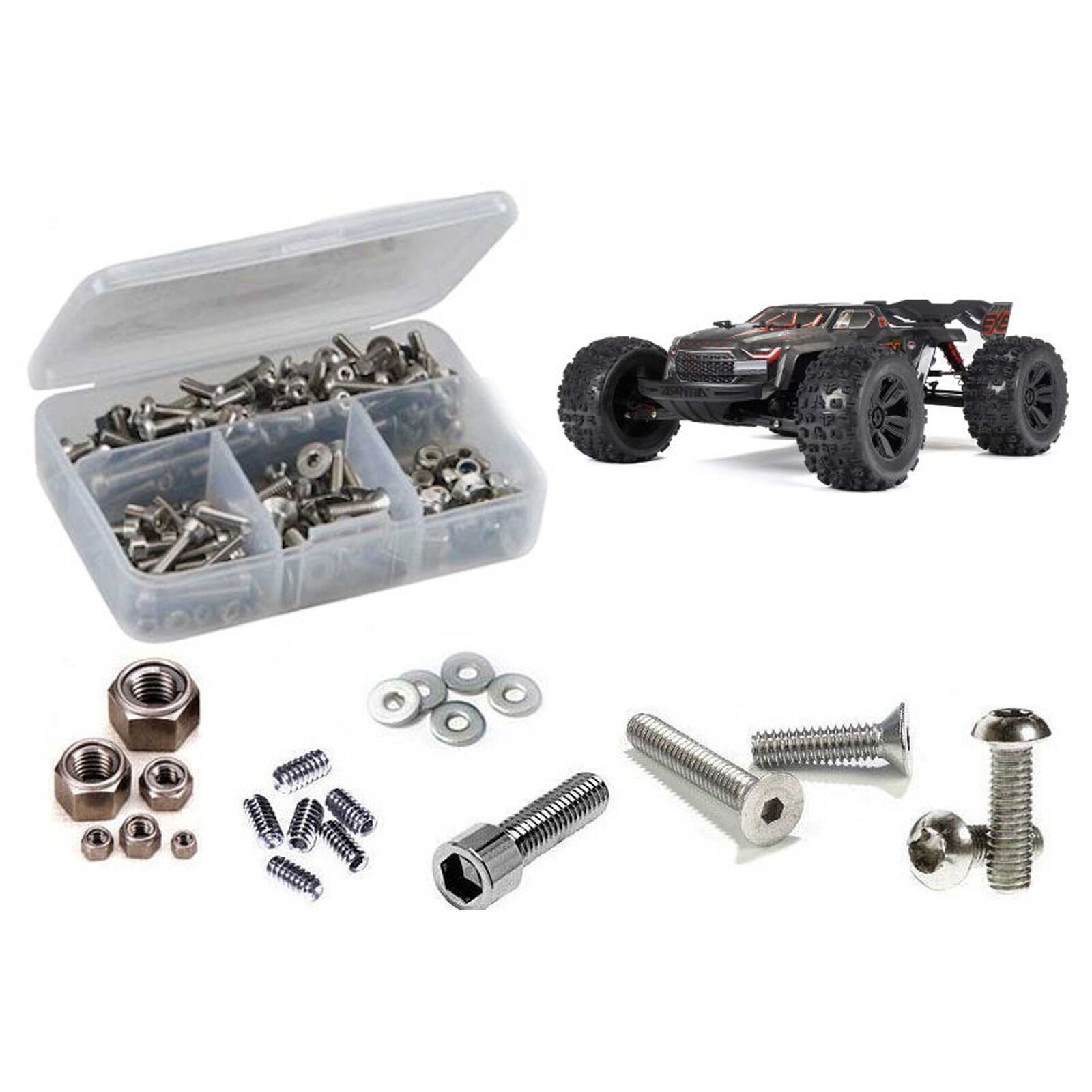 ARRMA Kraton 6s BLX Extreme Bash(#ARA8708) Stainless Steel Screw Kit