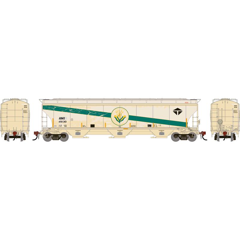HO GEN Trinity 5161 Covered Hopper, Primed For Grime ADMX 'FRA Reflectors' #49130