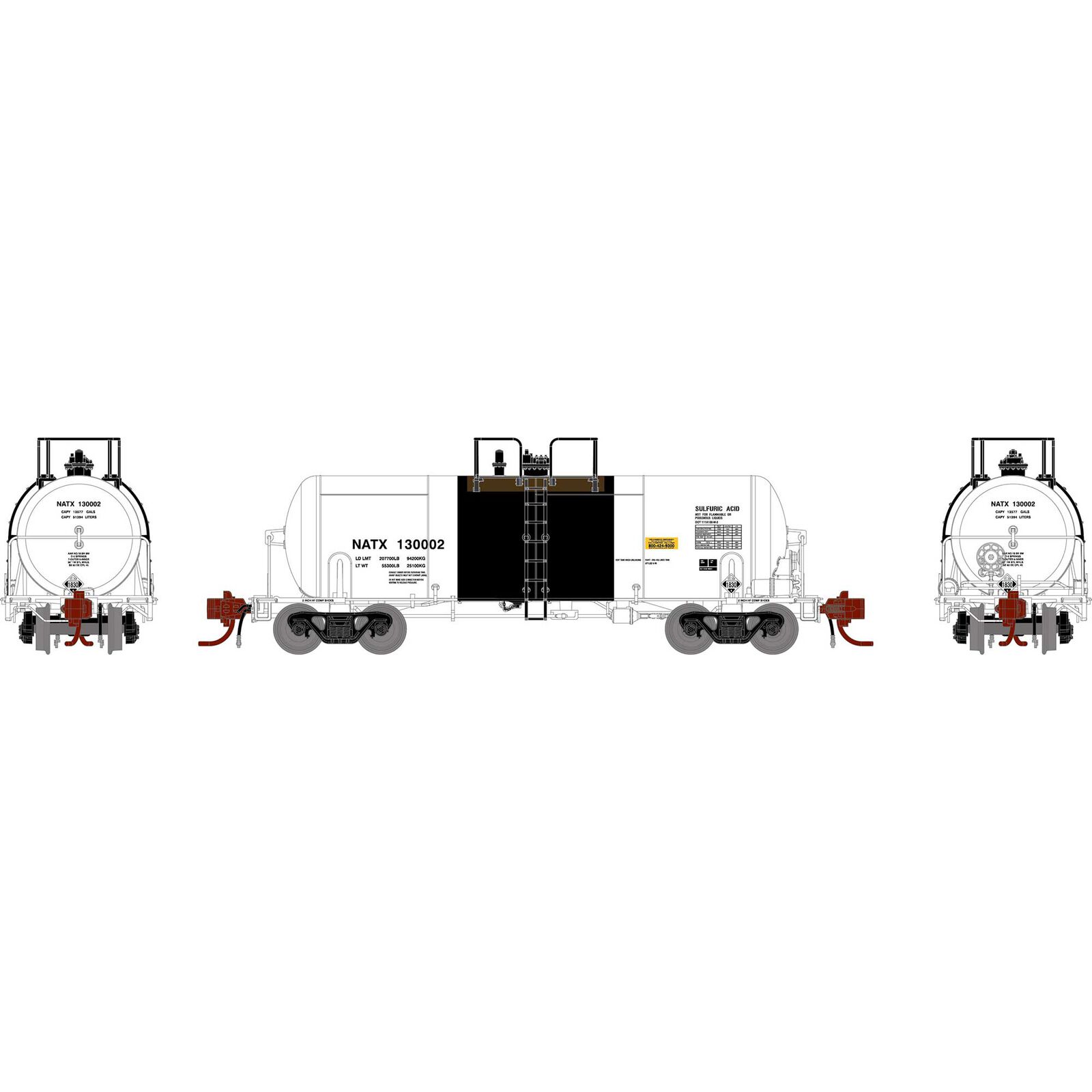 N 13,600-Gallon Acid Tank, NATX #130002