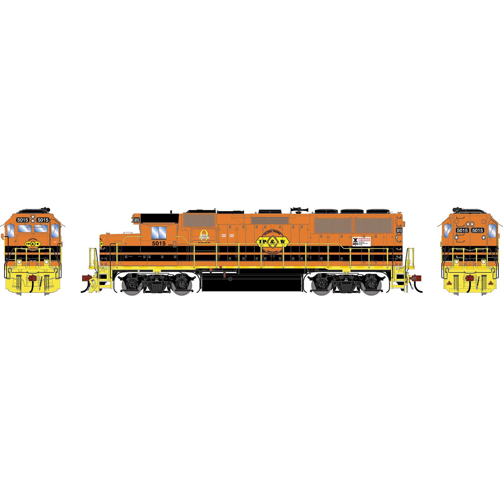 HO GEN GP50 PH I Locomotive, TPW #5015