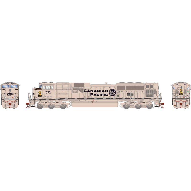 HO GEN EMD SD70ACU Locomotive with DCC & Sound, CP/Military Tribute #7021