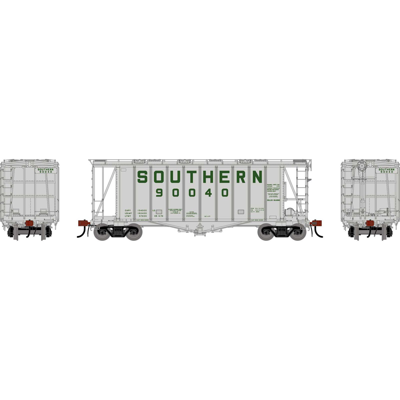 HO GEN GATC 2600 Airslide Covered Hopper, SOU #90040