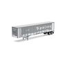 HO 53' Wabash Plate Trailer, MECZ #461662