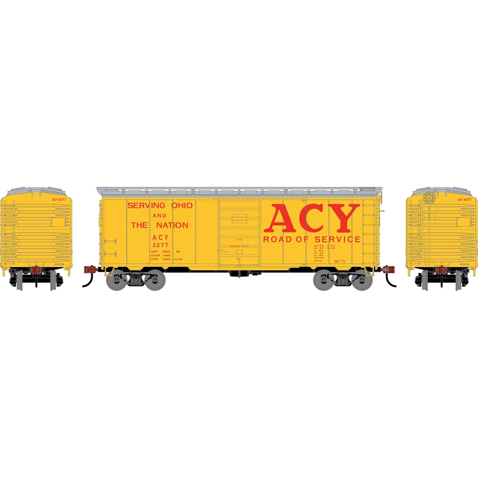 HO ATH 40' Superior Door Box Car, ACY #3277