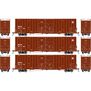 HO ATH 60' Gunderson High-Cube Double Door Box Car, BNSF #761159/761164/761173 (3)