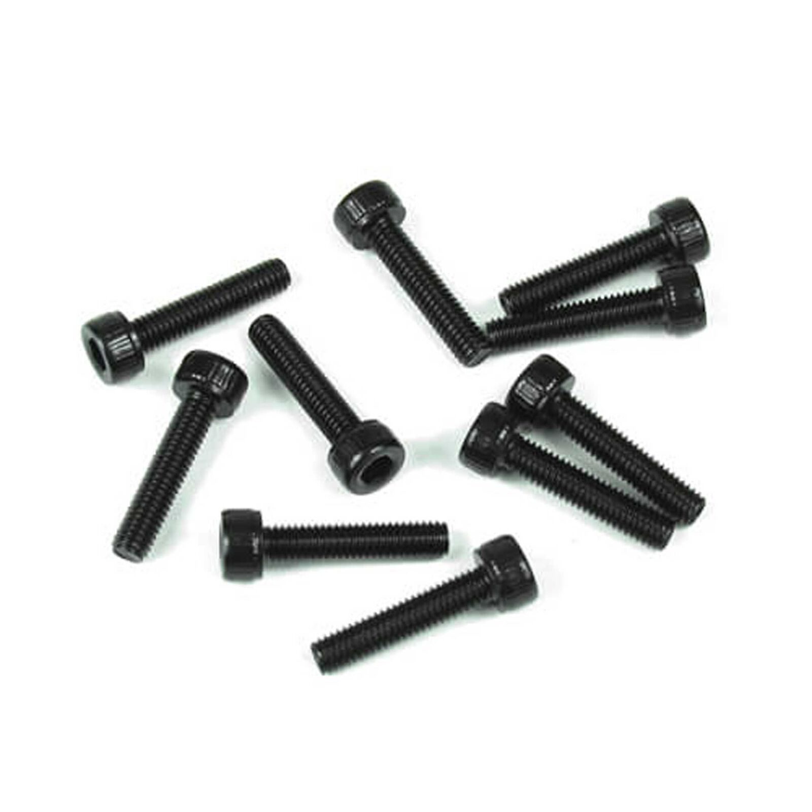 M3x10mm Cap Head Screws, Black (10)