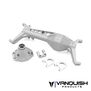 Currie F9 Front Axle, Clear Anodized: Axial SCX10 III