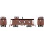 HO ATH 3-Window Wood Caboose, RI #17962
