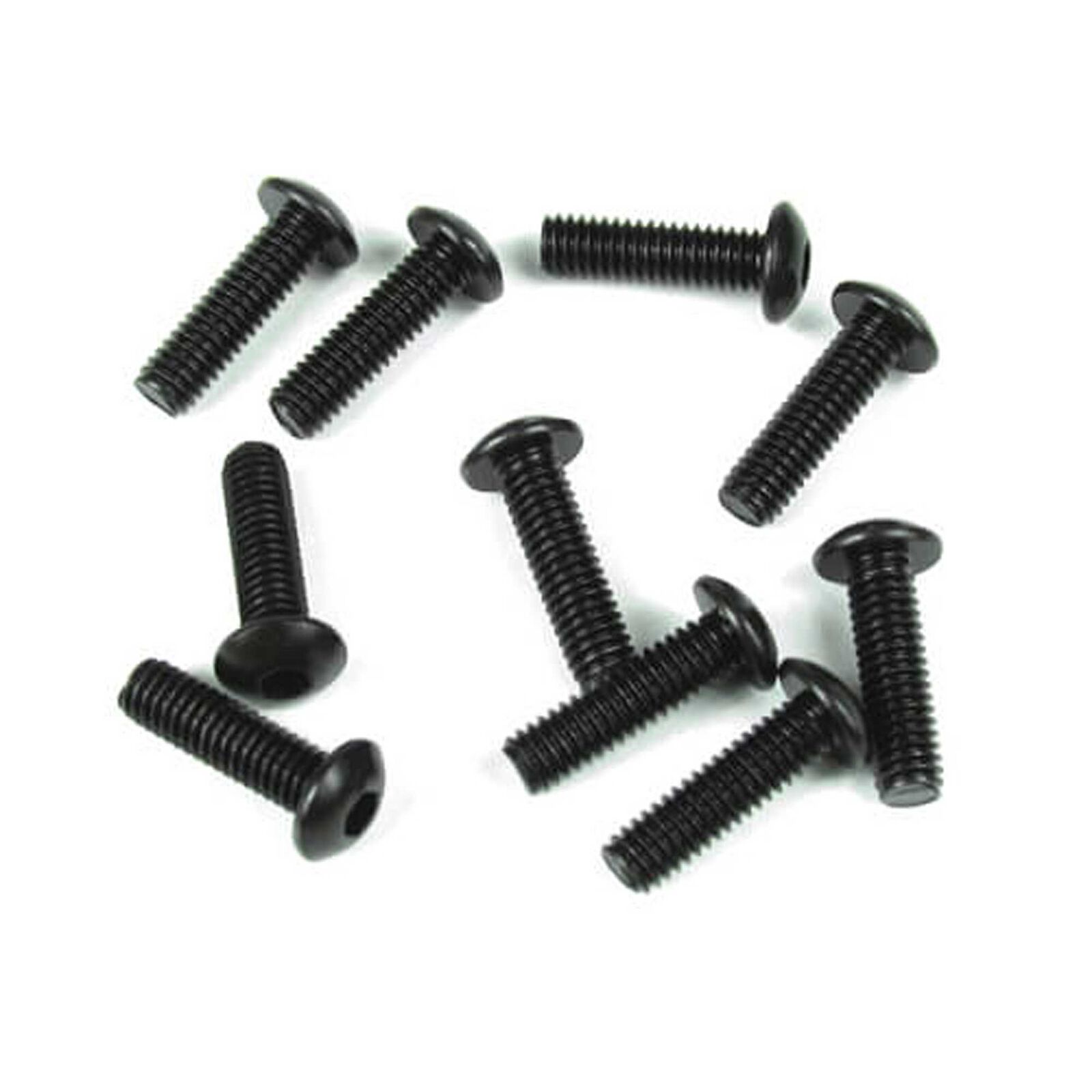 M4x12mm Button Head Screws, Black (10)
