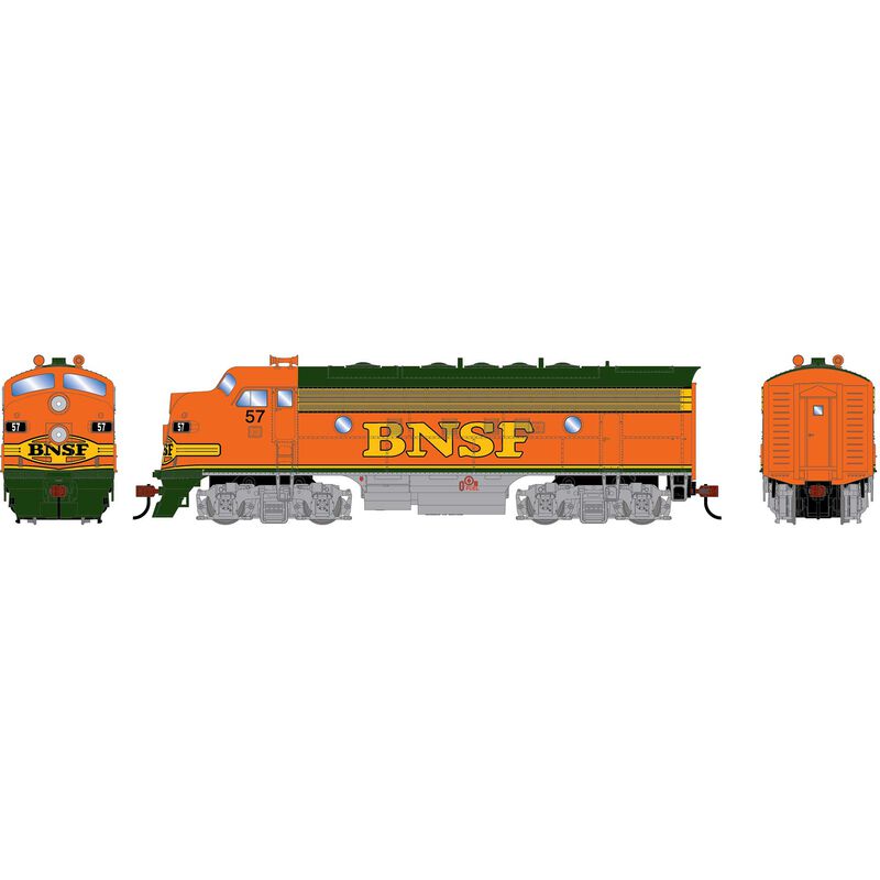 HO RND F7A Locomotive DCC-Ready, BNSF #57
