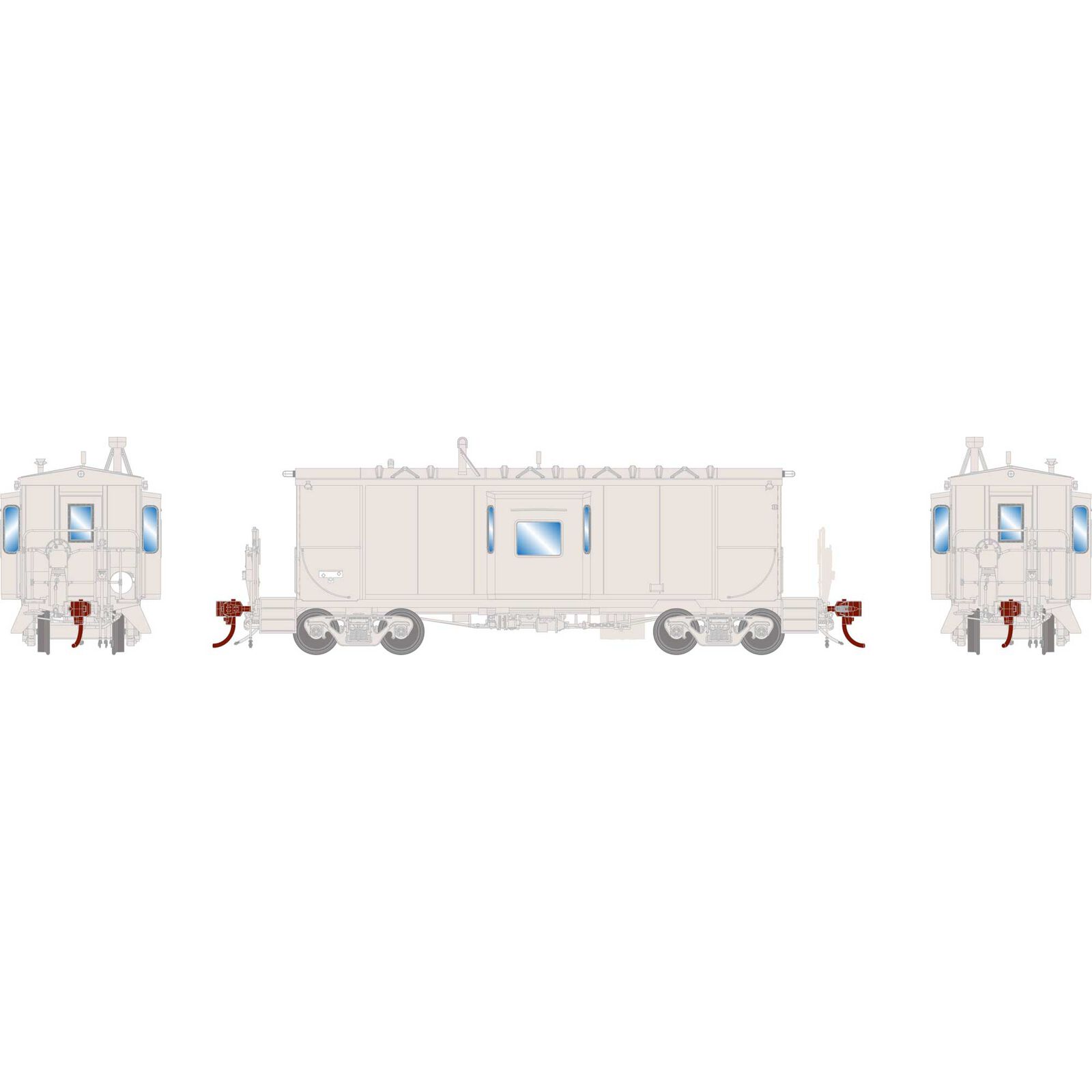 N ICC CA-11 Caboose, Undecorated 'Snowbus'