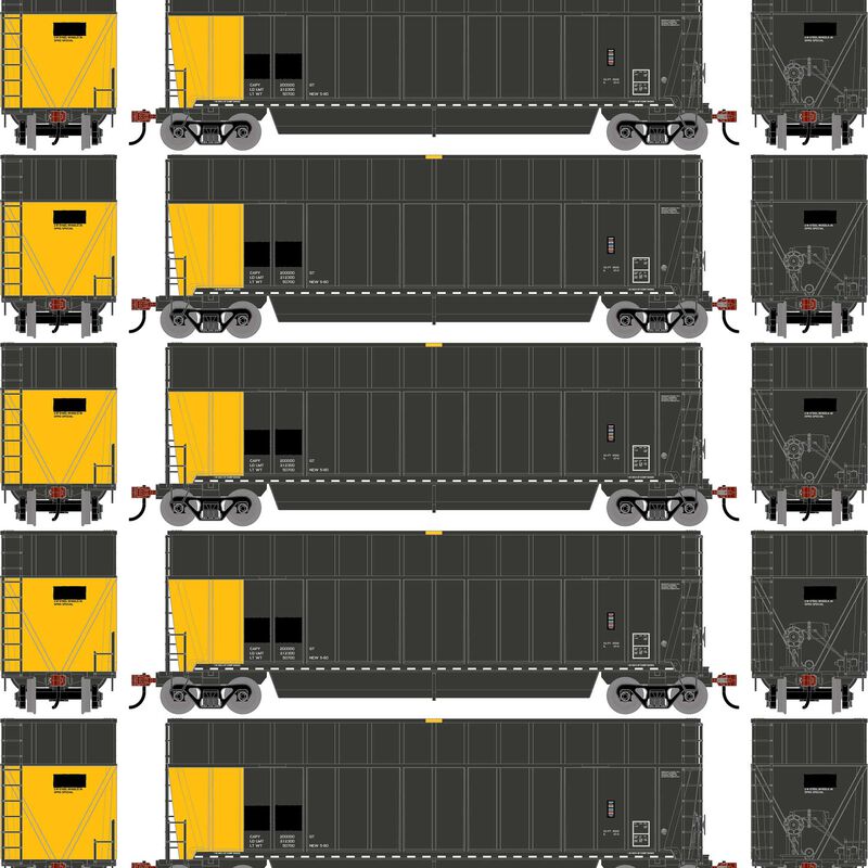 HO ATH Berwick Bathtub Extended Side Gondola, Primed For Grime Data Only (5)