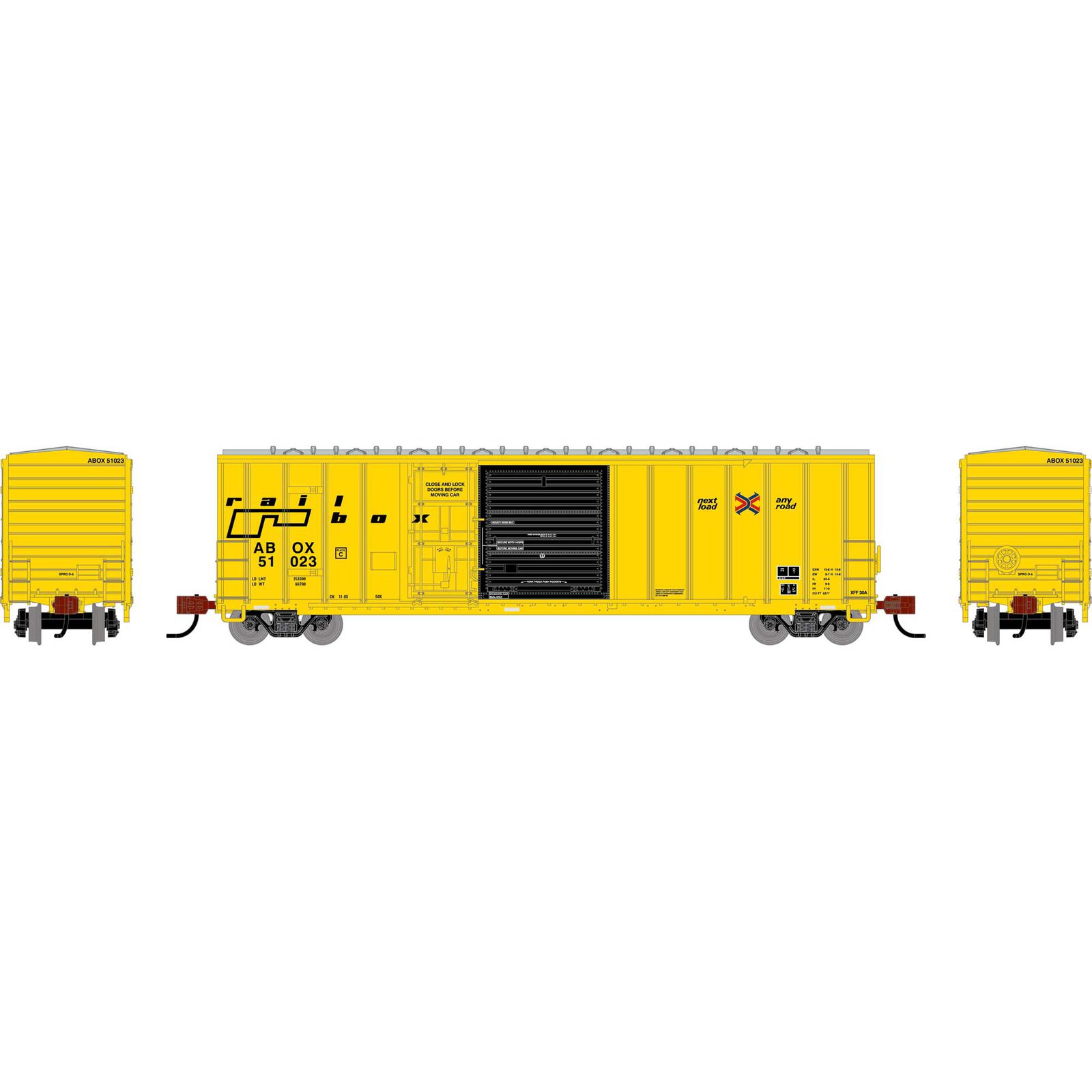 N 50' FMC 5277 Combo Door Box Car, ABOX 'Late' #51023