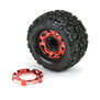 Clip-Lock Wheel Face Red Chrome for Ripper 2.8" Wheel (2)