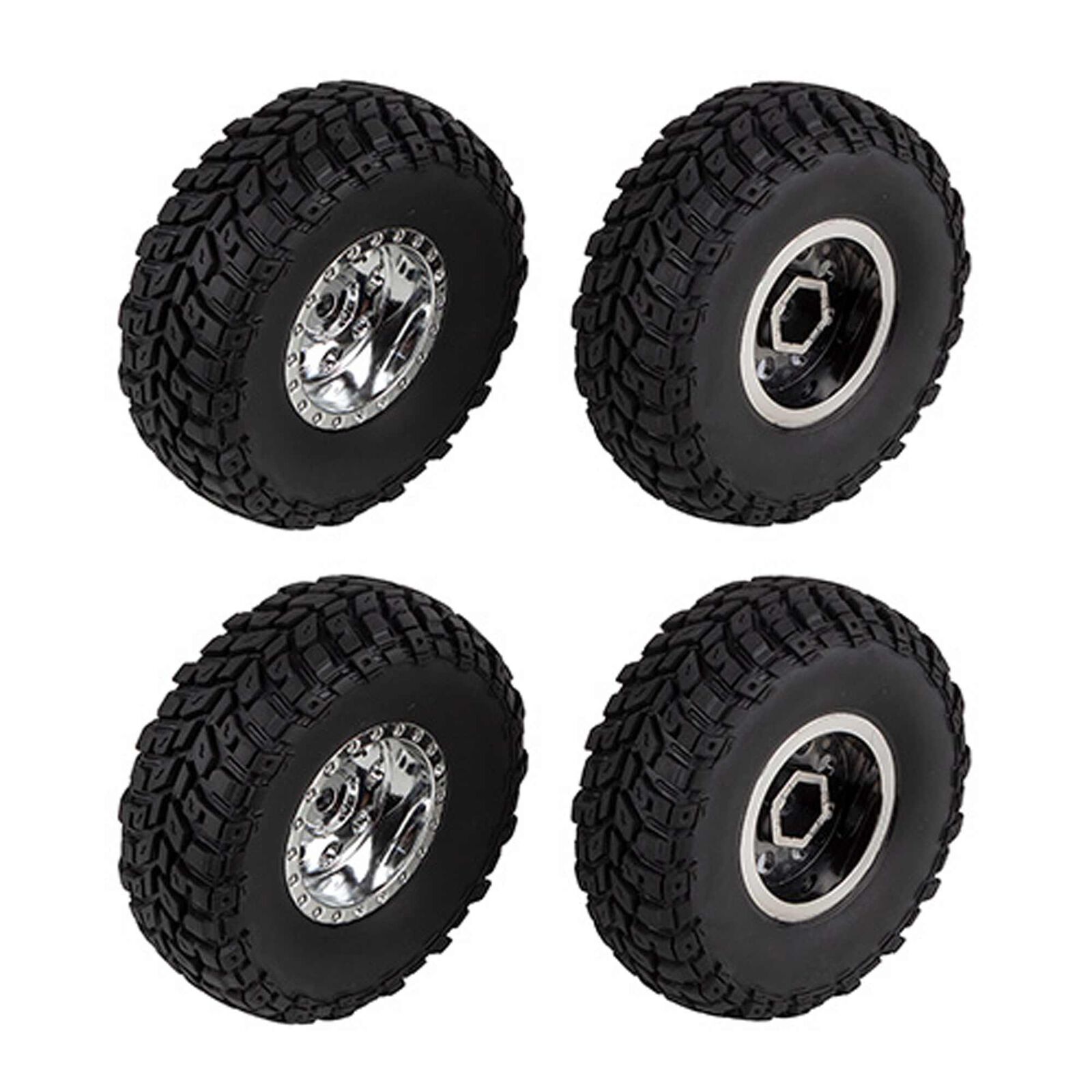 Chrome Wheels & Tires, 1/12 Element Enduro12