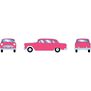 HO RTR 1950s  Sedan, Pink