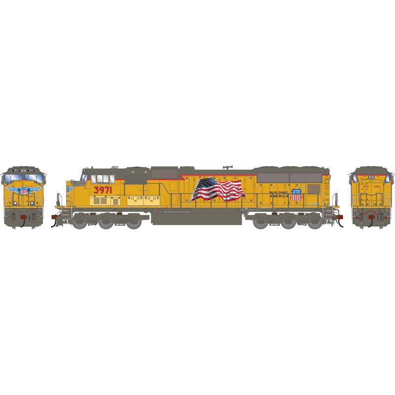 HO SD70M Locomotive, UP #3971