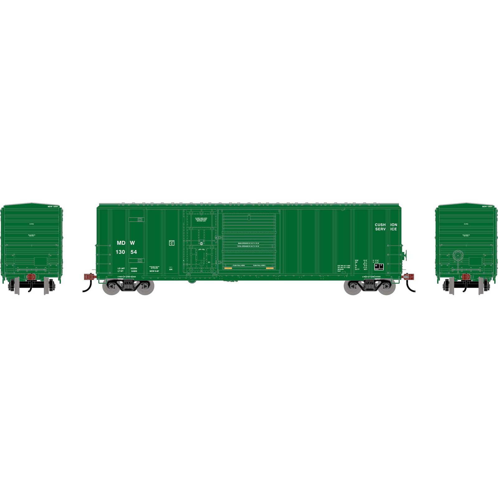 HO 50' FMC 5277 Combo Door Box Car, MDW #13054