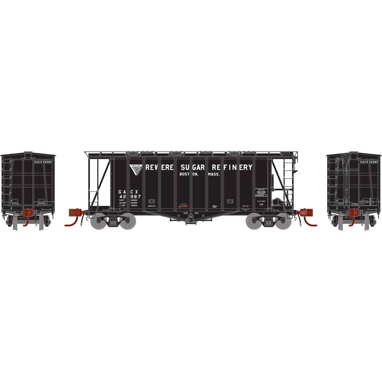 N GATC 2600 Airslide Hopper, Revere / GACX #42987
