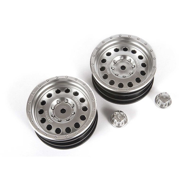 1/10 Method MR307 Hole 1.9 Wheels, 12mm Hex, Satin Silver (2)