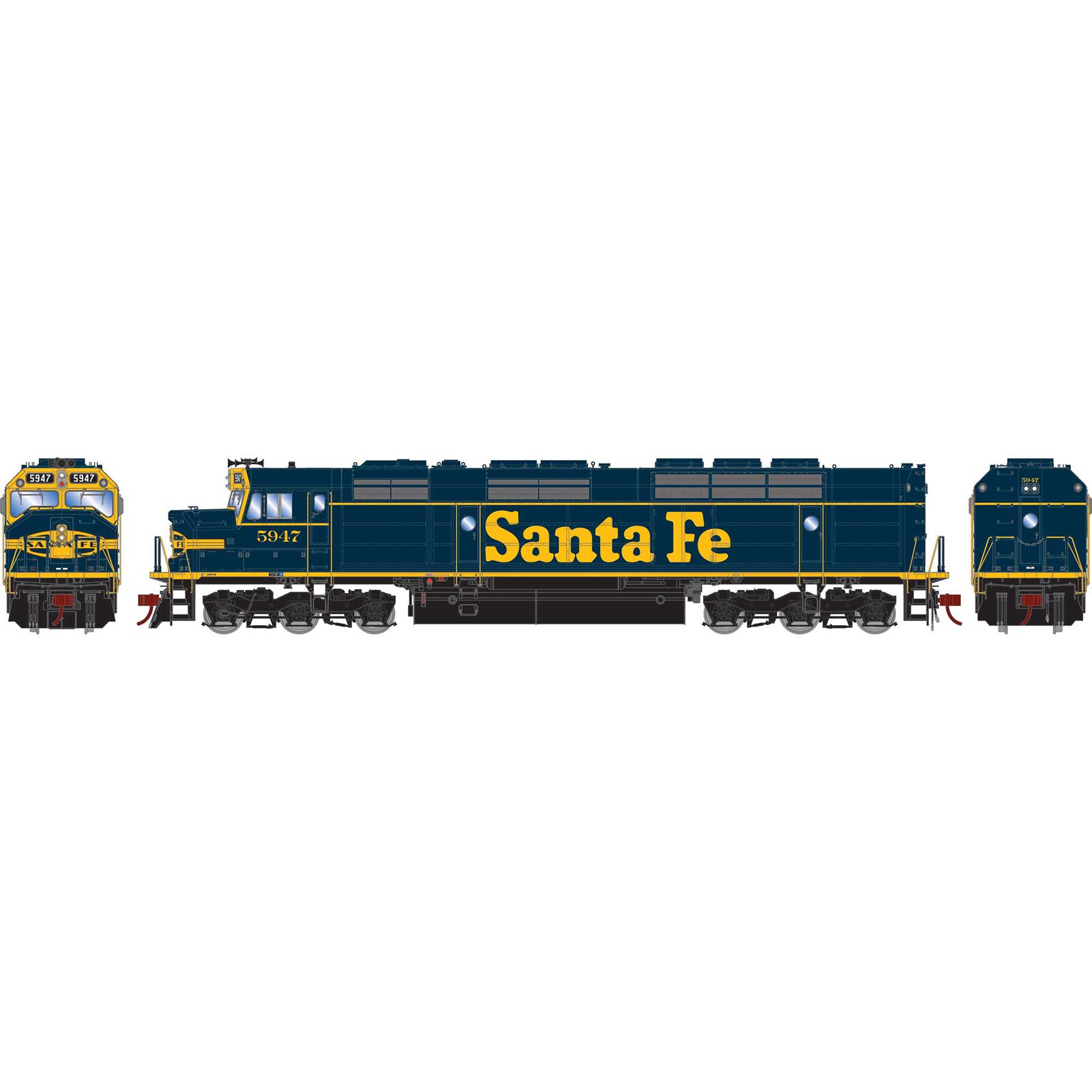 HO FP45 Locomotive, ATSF #5947