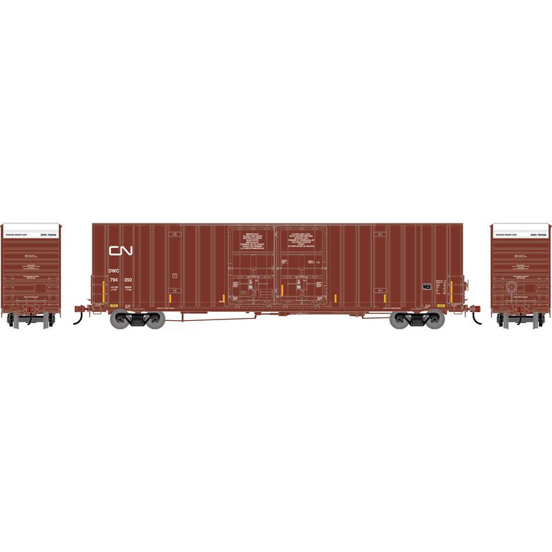 HO ATH 60' Gunderson High-Cube Double Door Box Car, DWC #794350