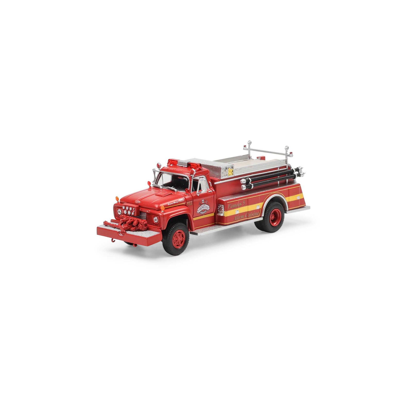 HO Ford F-850 Fire Truck, Firehouse Diner #911