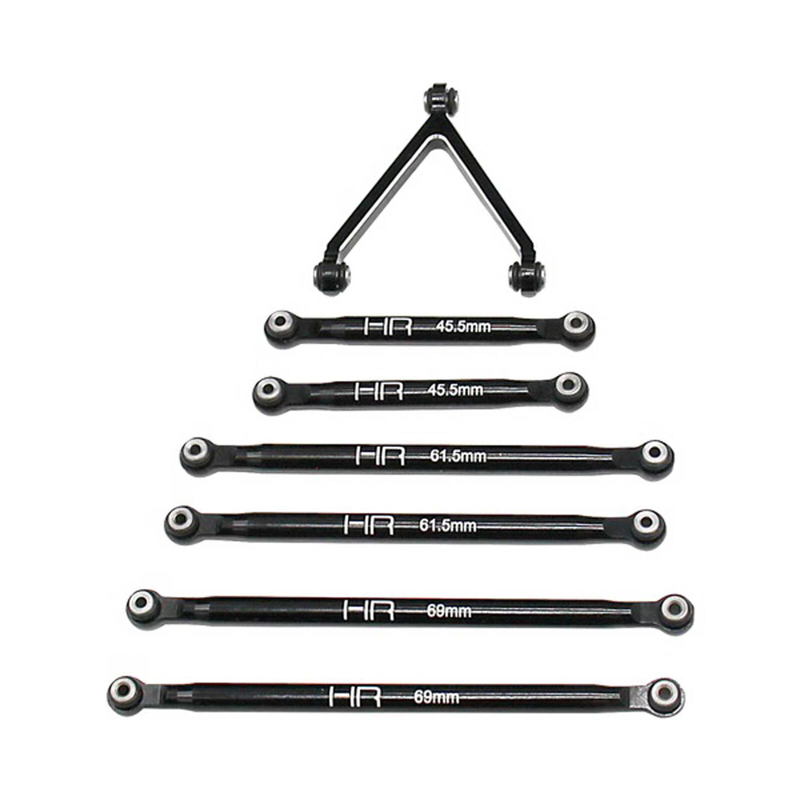 Aluminum Link Set for 5.25 (133.5mm) Wheelbase: SCX24 B-17 Betty, Deadbolt