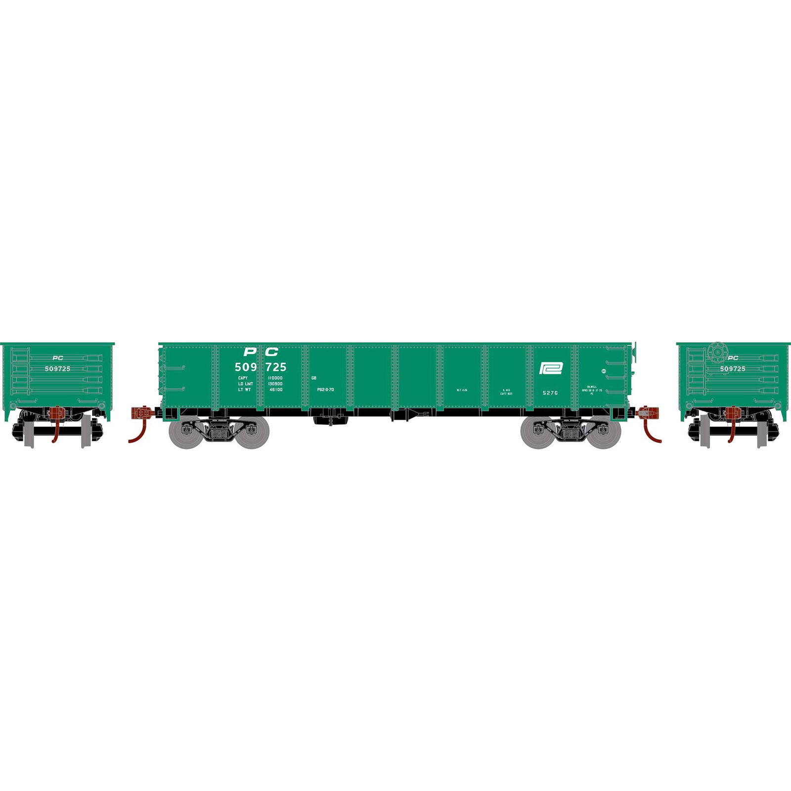 HO RND 40' Gondola, PC #509725