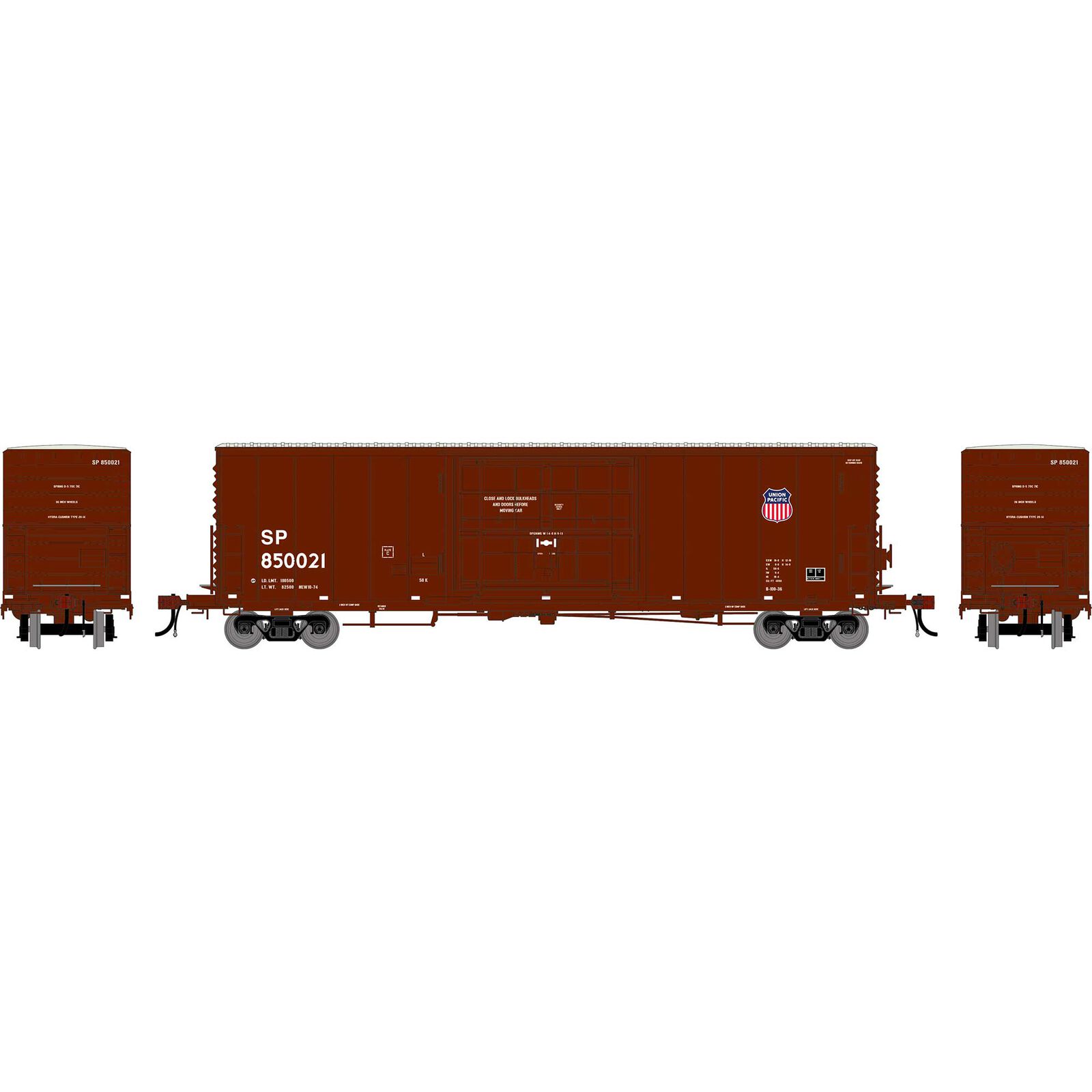 HO GEN 50' PC&F Box Car w/14' Plug Door, SP #850021