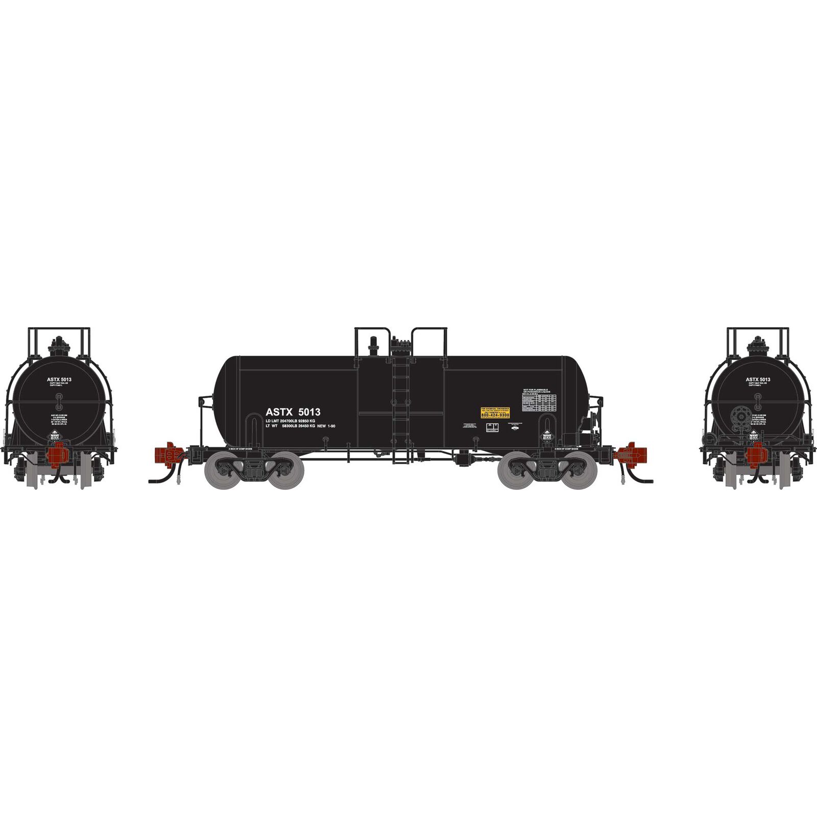 N 13K Gallon Acid Tank Car, ASTX #5013
