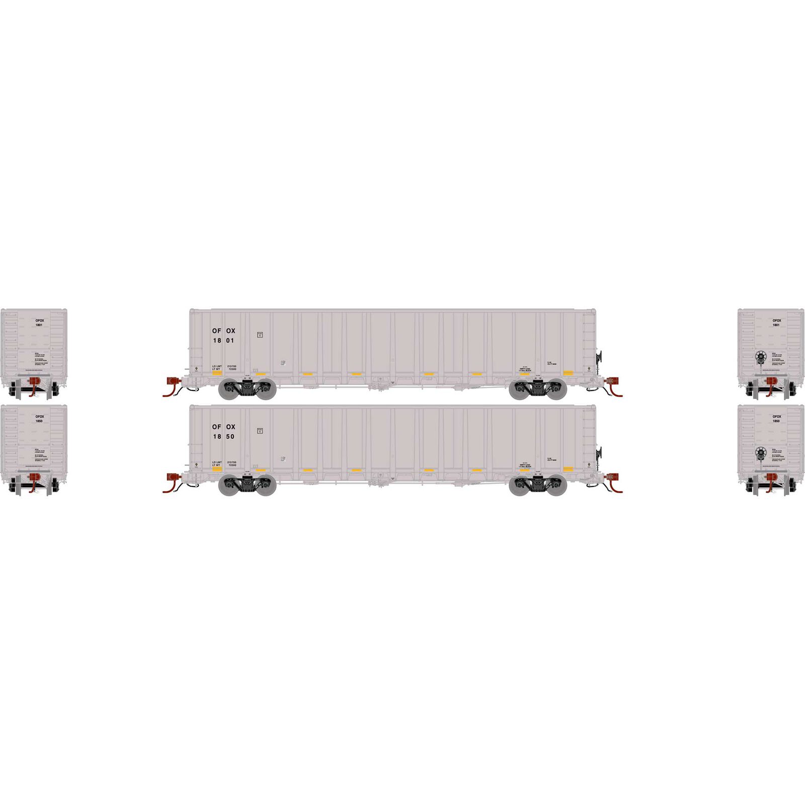 HO NSC 6400 Gondola, OFOX #1801/1850