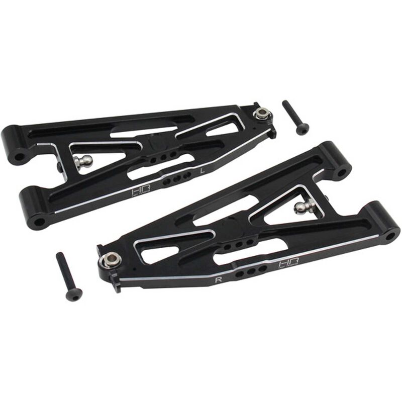 Black Aluminum Lower Front Arms: Losi Super Baja Rey (2)