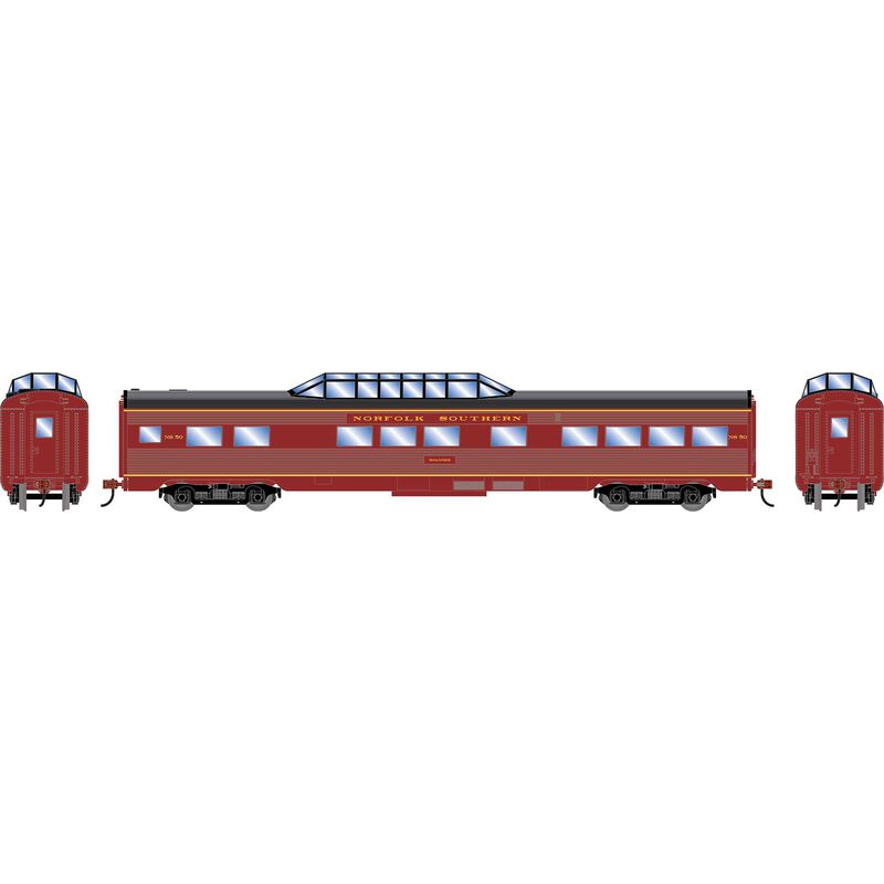 HO RND Streamline Dome Car, NS 'Roanoake' #50