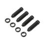 Front and Rear Shock Body and Collar Set: Rock Rey