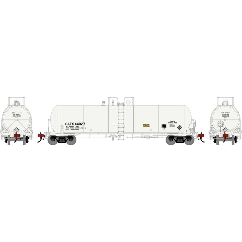HO GATC 20K Gallon Tank Car, GATX White #44027