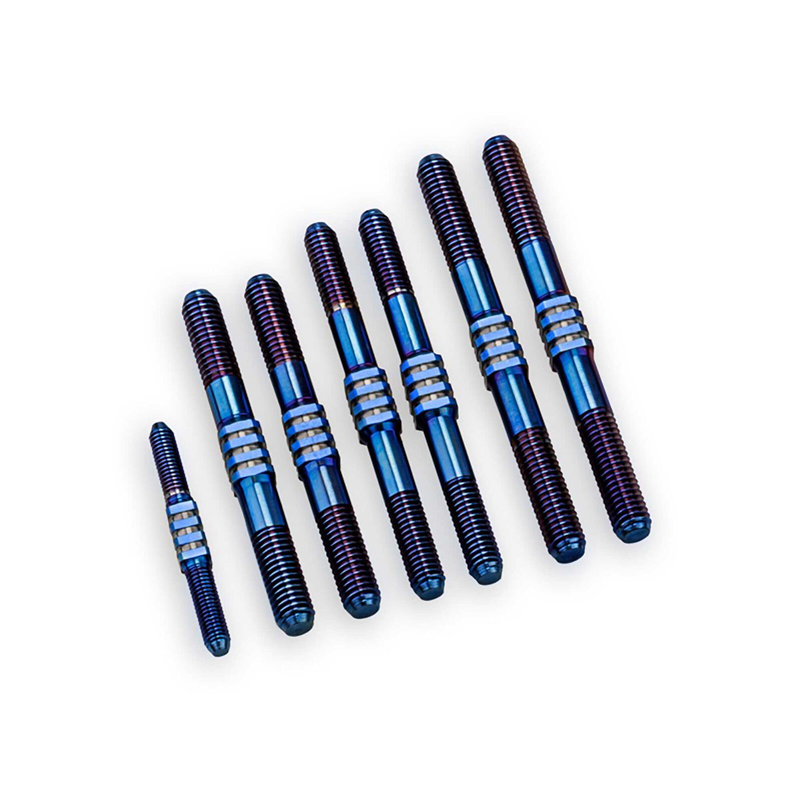 Fin Titanium Turnbuckle, Blue (7): TLR 8ight-X 2.0, XE