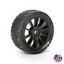 1/14 Vector Tire MTD 12mm Black Velocity Wheel (4): ARRMA TYPHON GROM