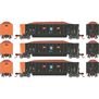 N ATH Berwick Bathtub Gondola with Load, DJJX Primed For Grime #30100/30106/30115 (3)