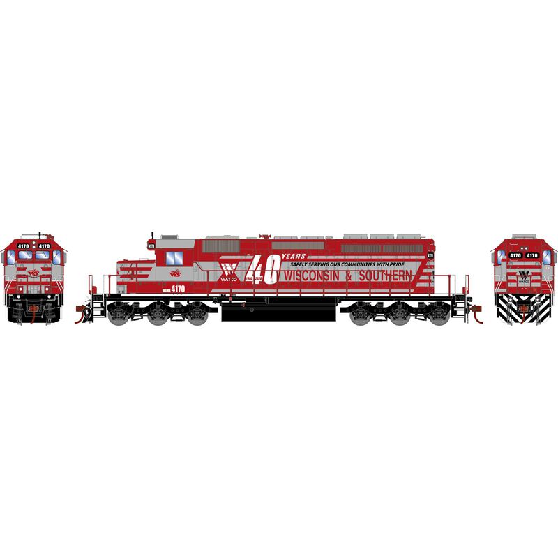 HO EMD SD40-2 Locomotive with DCC & Sound, WAMX #4170