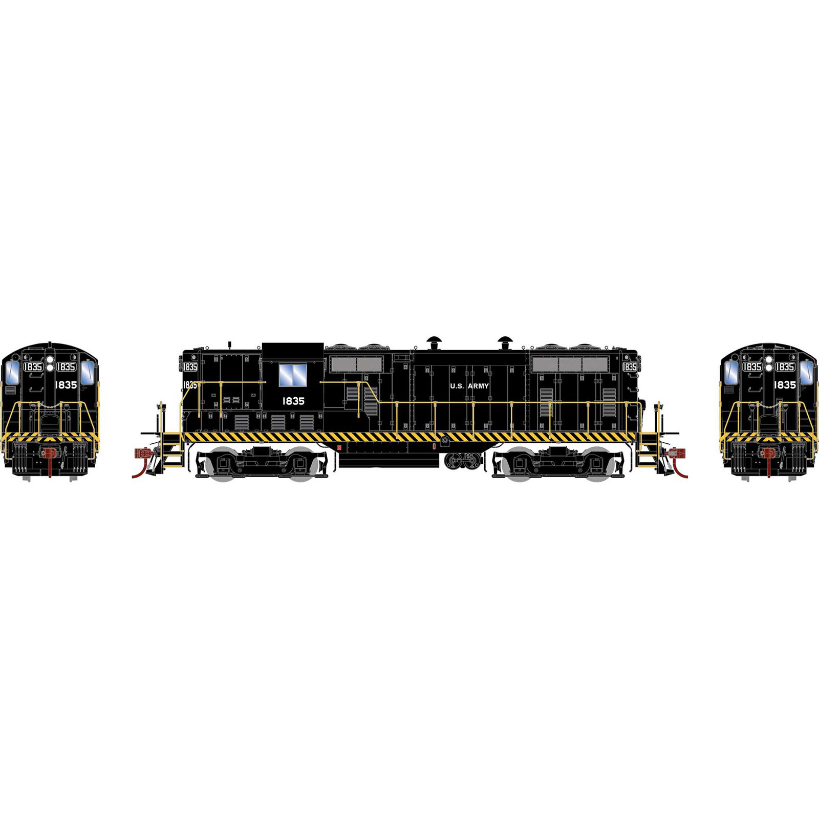 HO GEN GP7L Locomotive w/DCC & Sound, USAX #1835