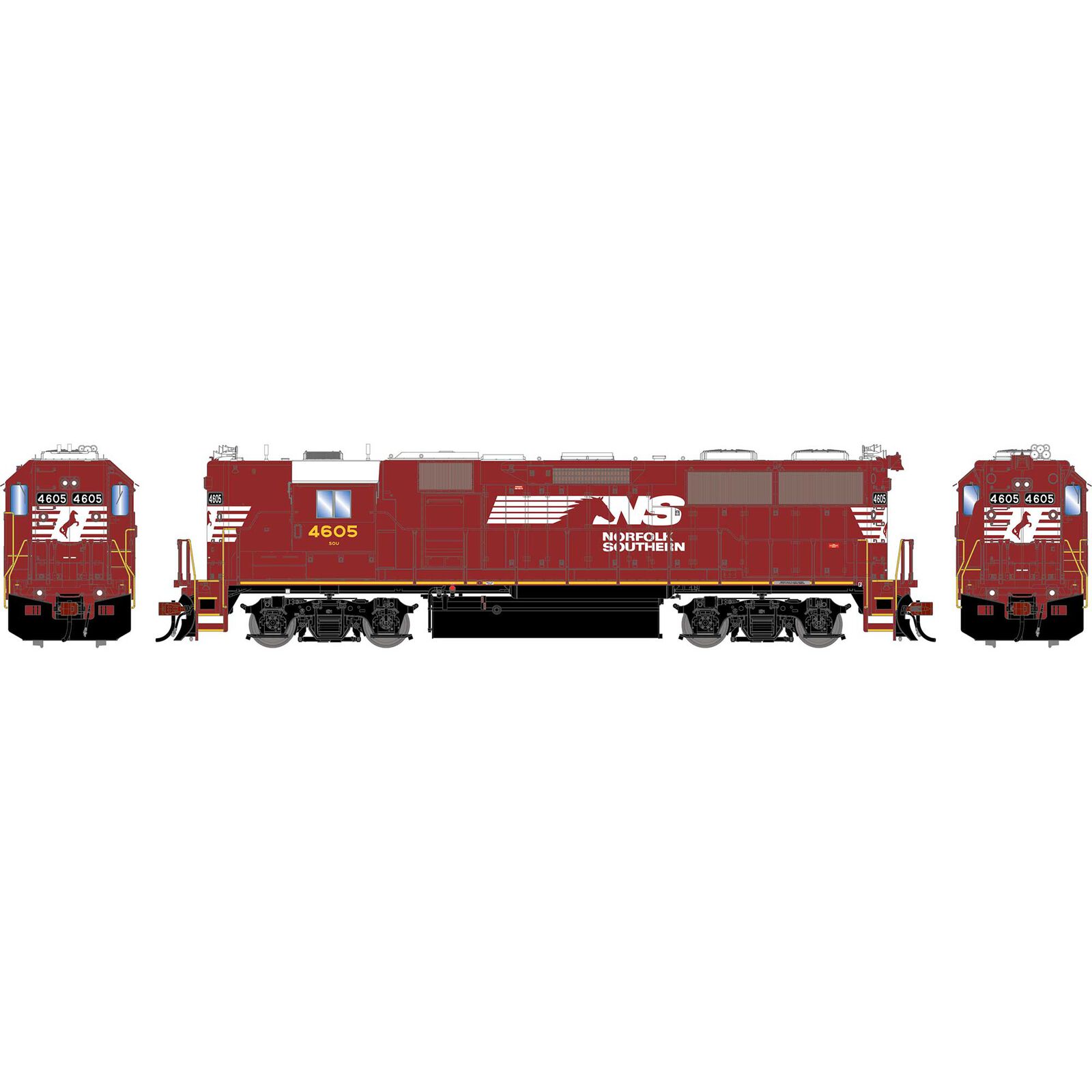 HO GEN GP49 Locomotive, Legendary Liveries NS #4605