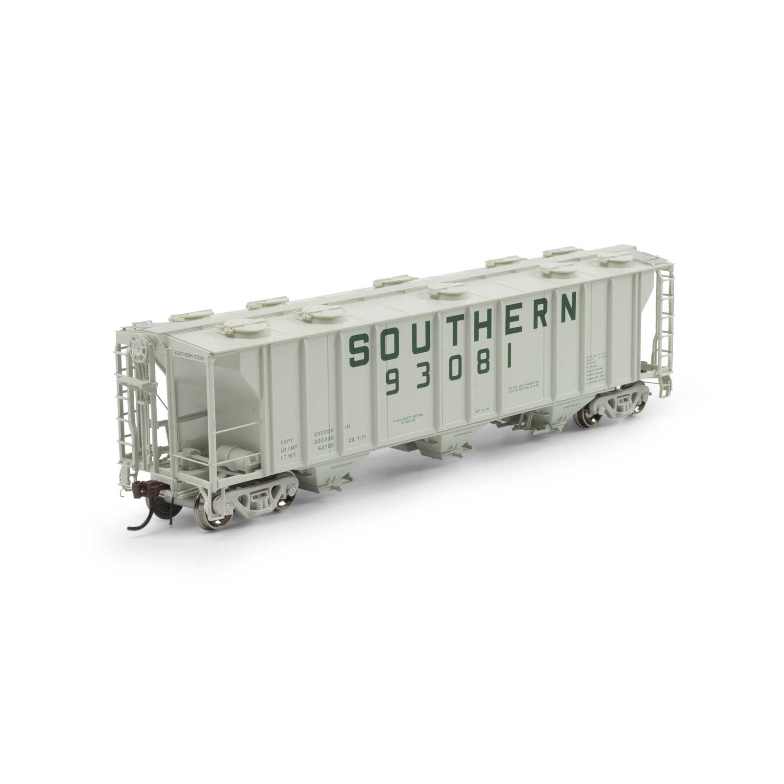 HO PS-2 2893 3-Bay Covered Hopper, SOU #93081