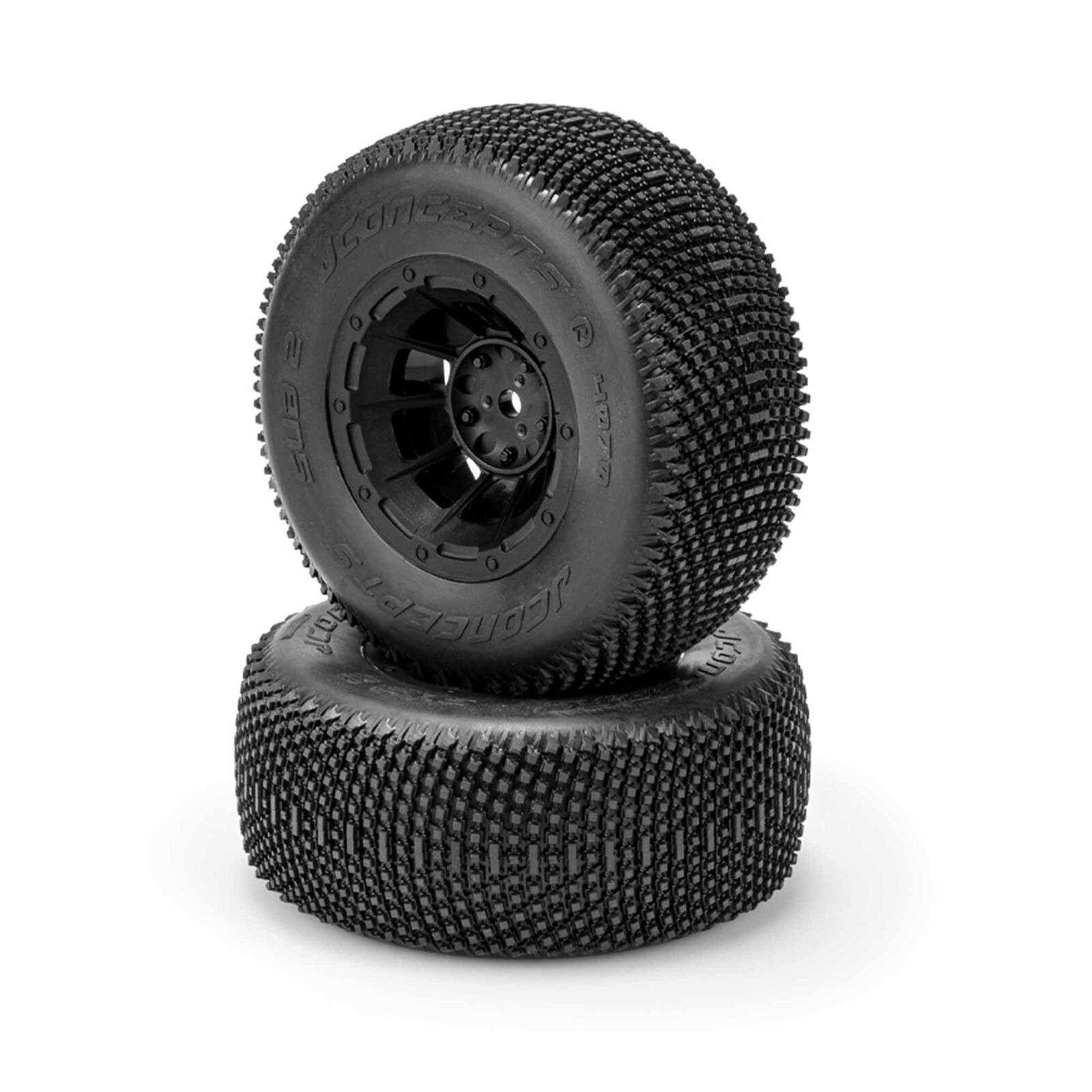 1/10 Subcultures 2 2.2" 2WD Front Pre-Mounted Short Course Truck Tires, Green Compound (2)
