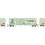 N 50' FMC DD Offset Box Car, Primed For Grime LVRC Ex-UO #4219