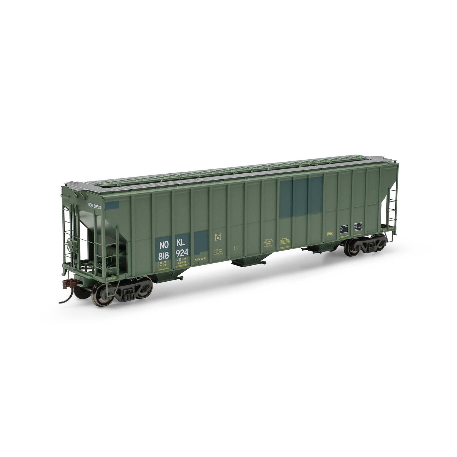 HO FMC 4700 Covered Hopper, NOKL Primed For Grime 'Ex-CNW' #818924