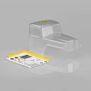 1/10 JCI Creep 12.3" Wheelbase Clear Body, Cab Only