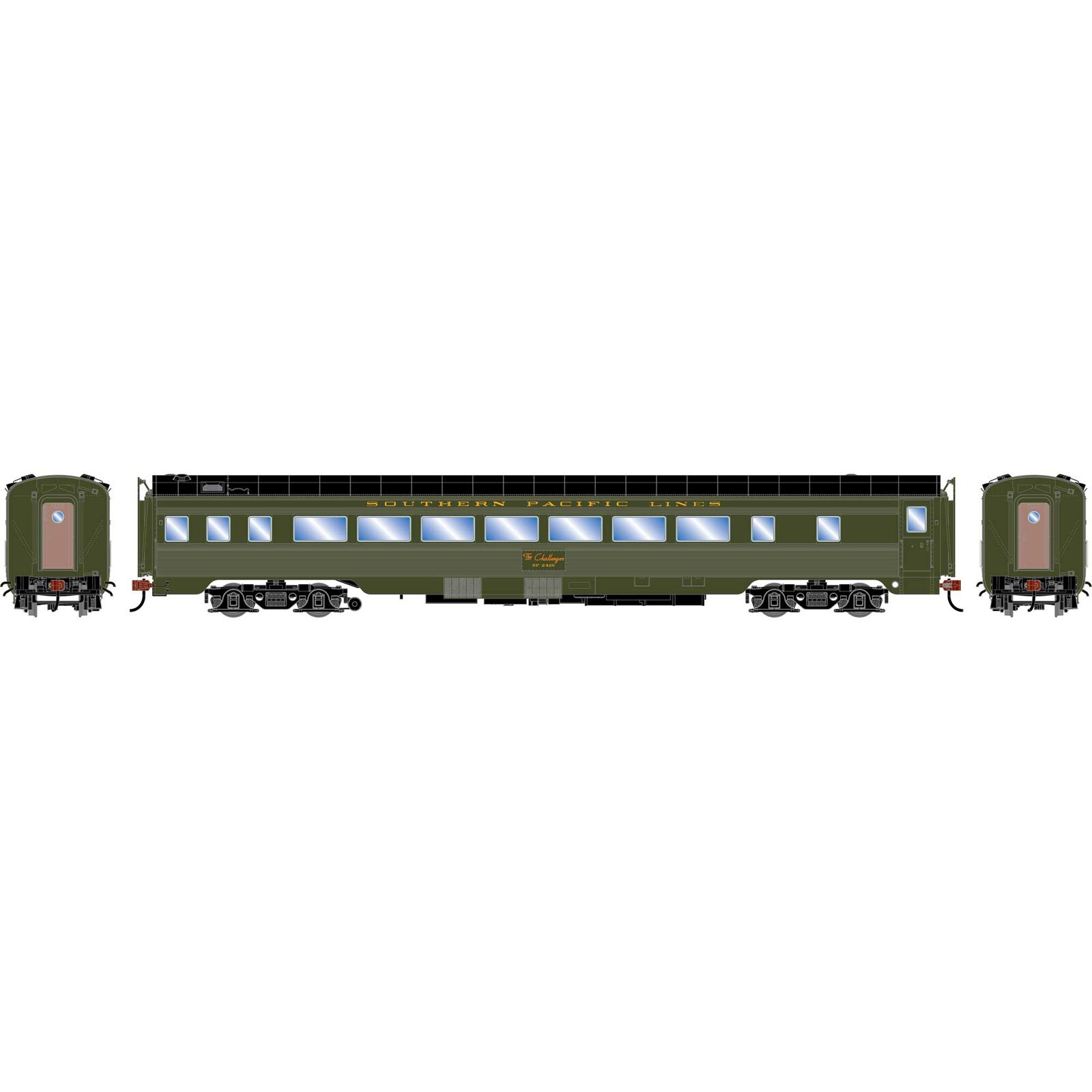 HO 77' Pullman Chair Car, SP 'The Challenger'  #2426 Class 77-C-3