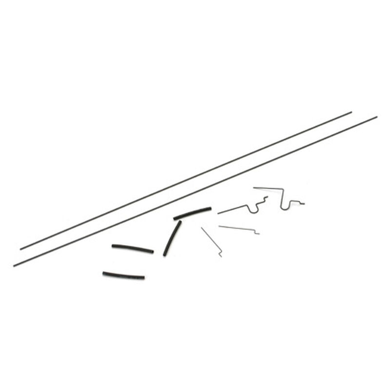 Elevator and Rudder Pushrod Set: Micro P-51