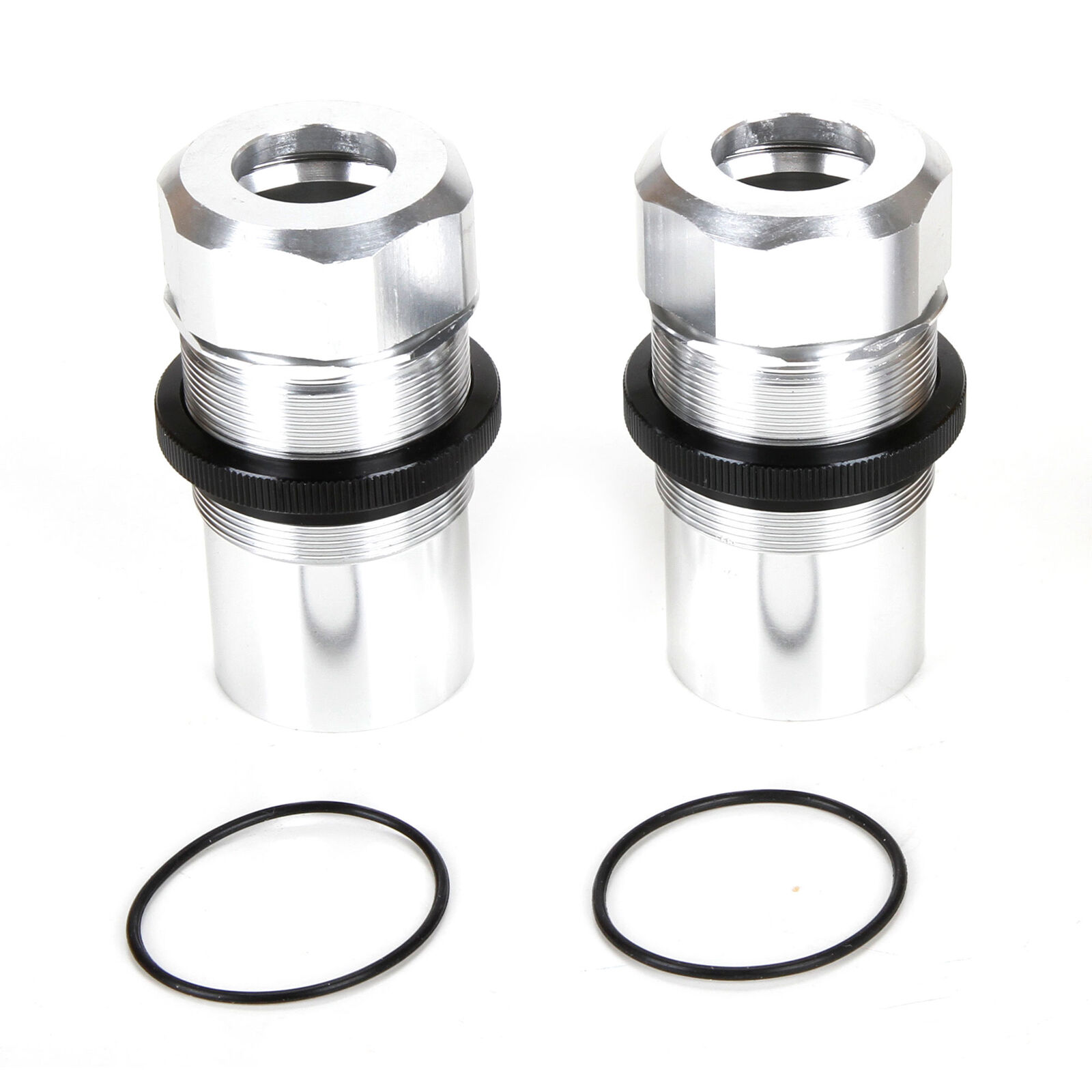Fr Rr Shock Body Cap AL Slvr(2)  MTXL